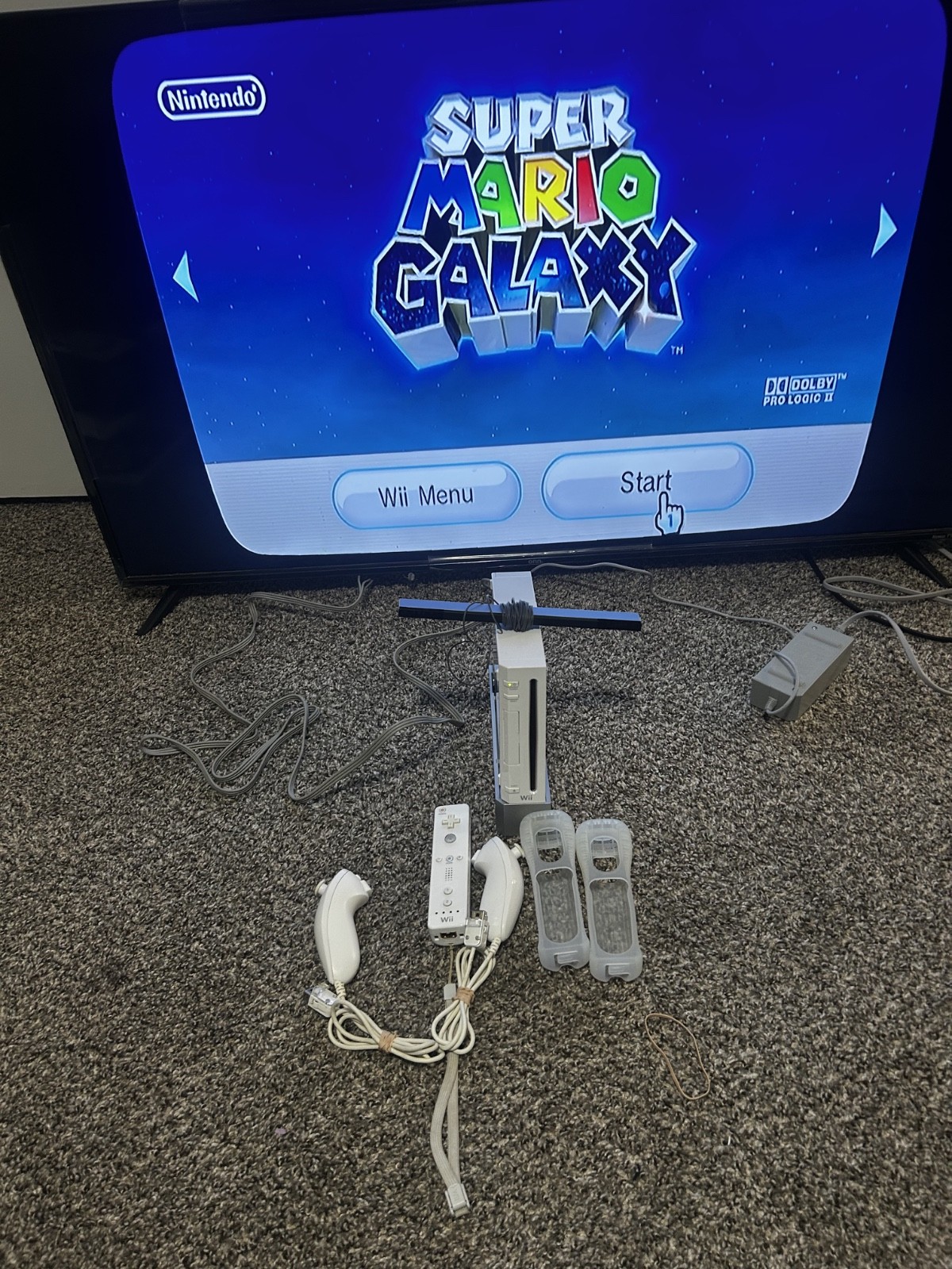 OEM Nintendo Wii System Bundle Console White TESTED Complete