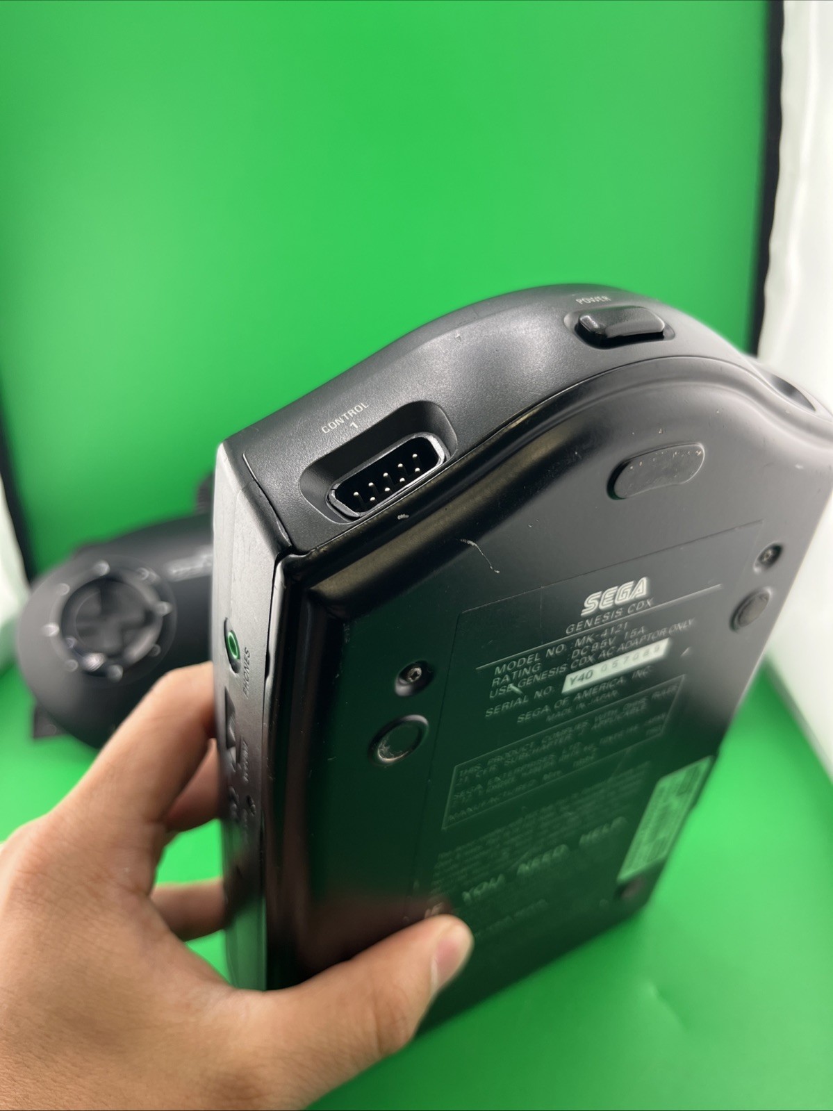 Sega Genesis CDX MK-4121 console Multimedia CD ROM for parts or repair – (T09)