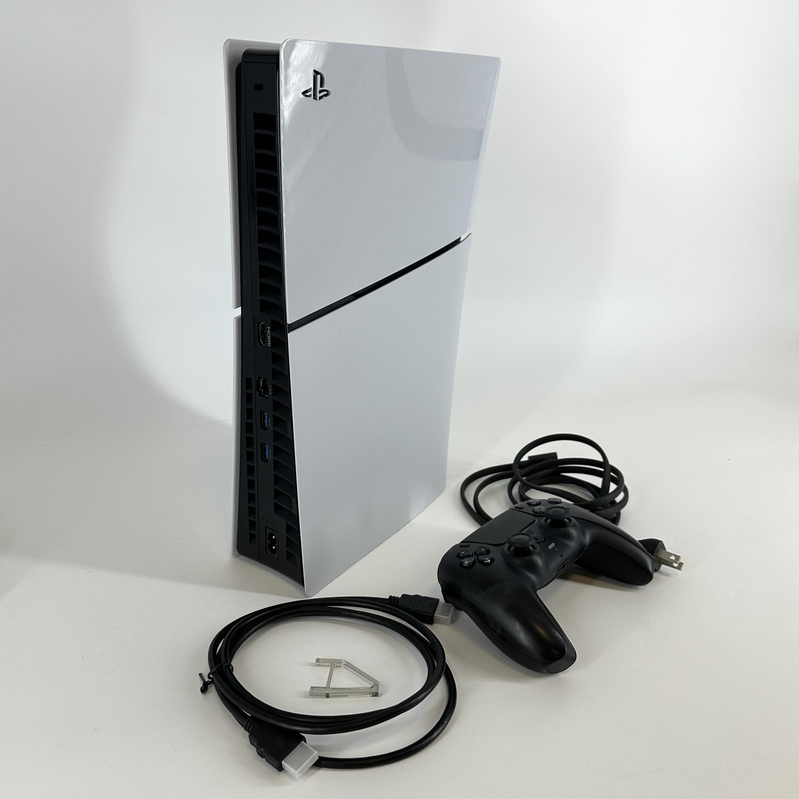 Sony PlayStation 5 Slim Disc Edition Console White 1TB – Good w/ Smoke Odor
