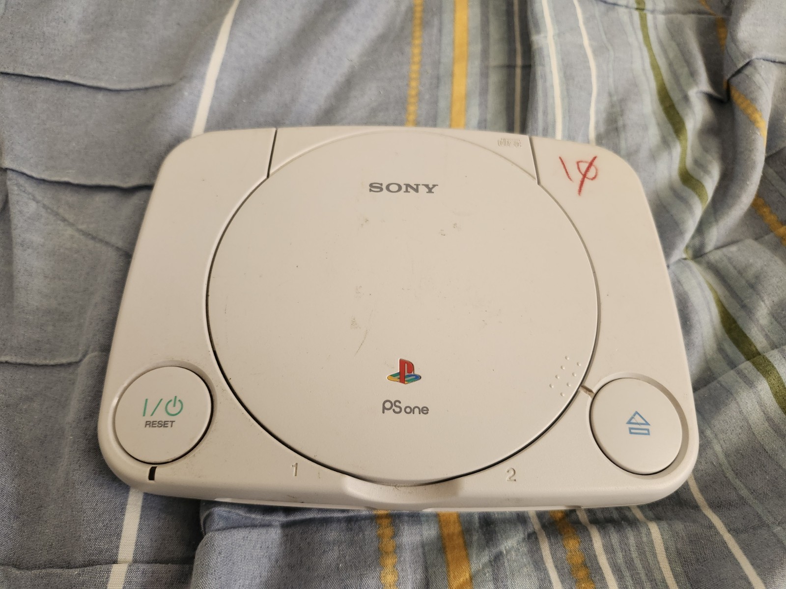 PS1 PlayStation 1 Slim Console System (Grey, W/ TV/ AV Cable, & Tested)