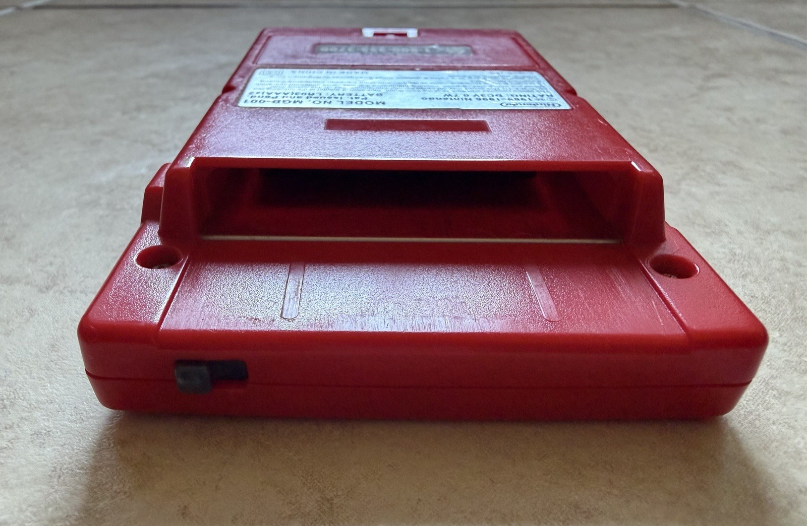 Nintendo Game Boy Pocket Red Console (MGB-001) Authentic Tested & Works W/ Game