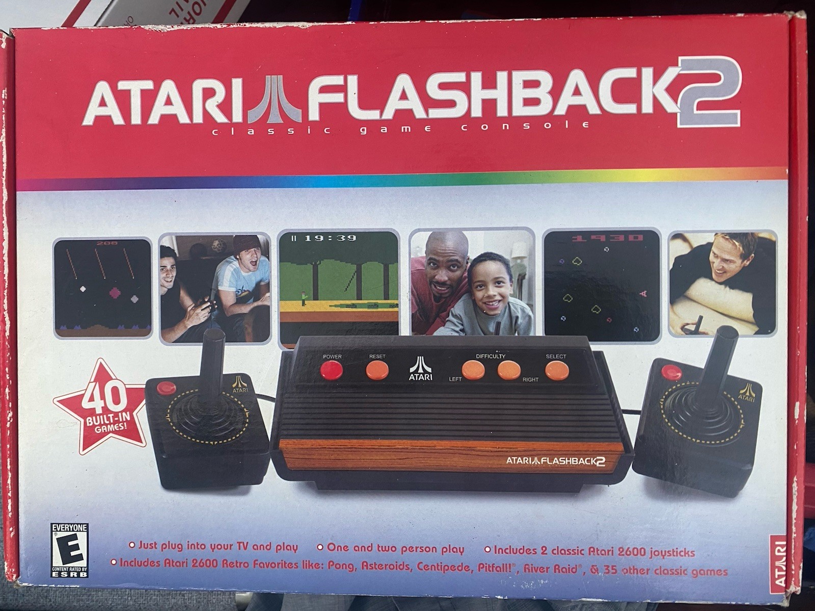 Atari Flashback 2 Classic Game Console complete with 40 Built-In Never Used