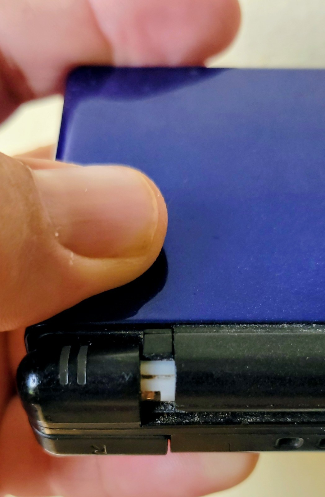 Nintendo DS Lite Handheld Console Cobalt Blue WORKS – TESTED – HINGE DAMAGE