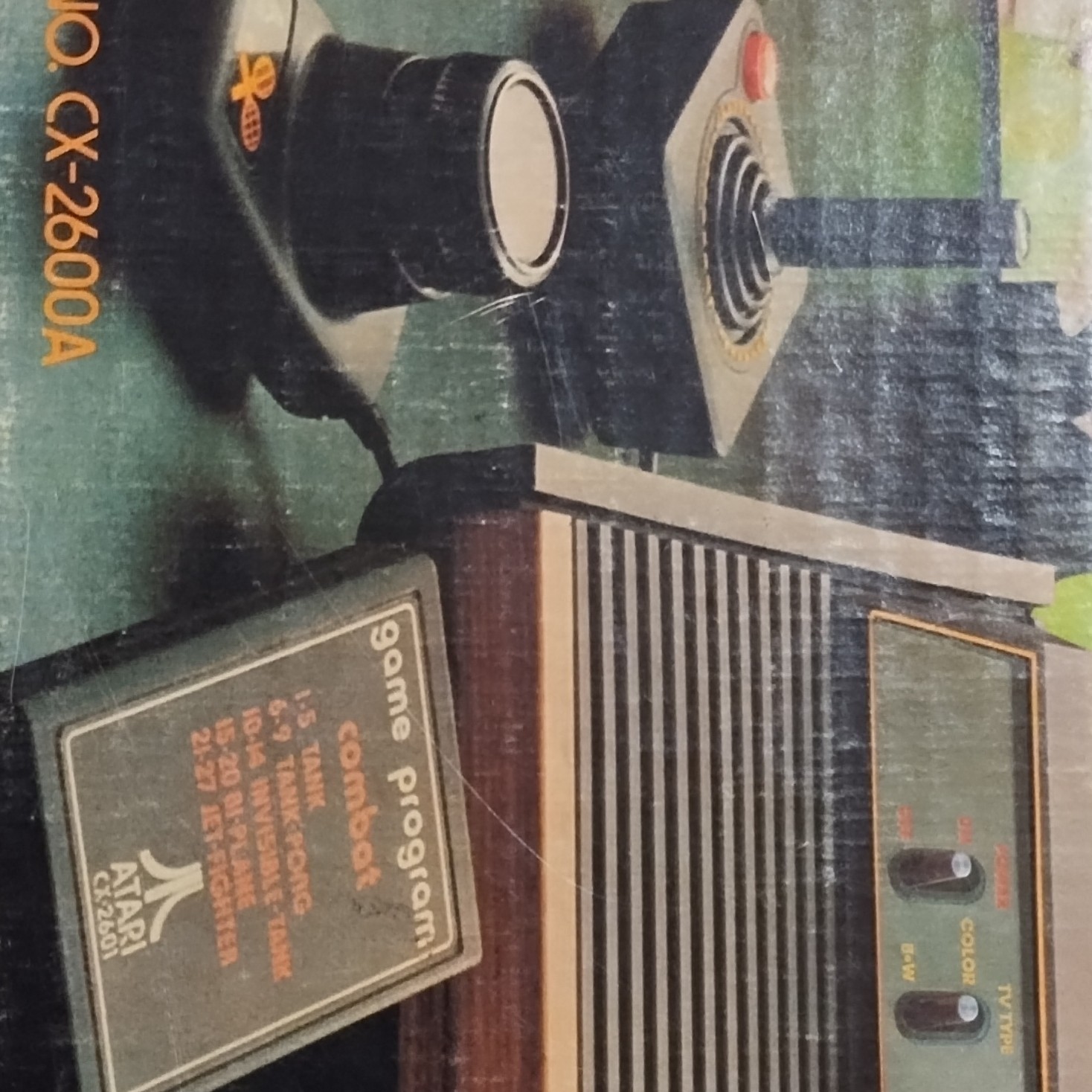 Atari CX-2600A 2600 Console 1980 Brown Black On-Screen Scoring Sounds