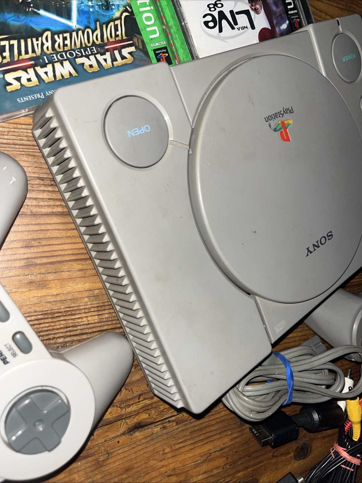 Sony PlayStation 1 PS1 Gray Console SCPH-9001 Bundle TESTED WORKING