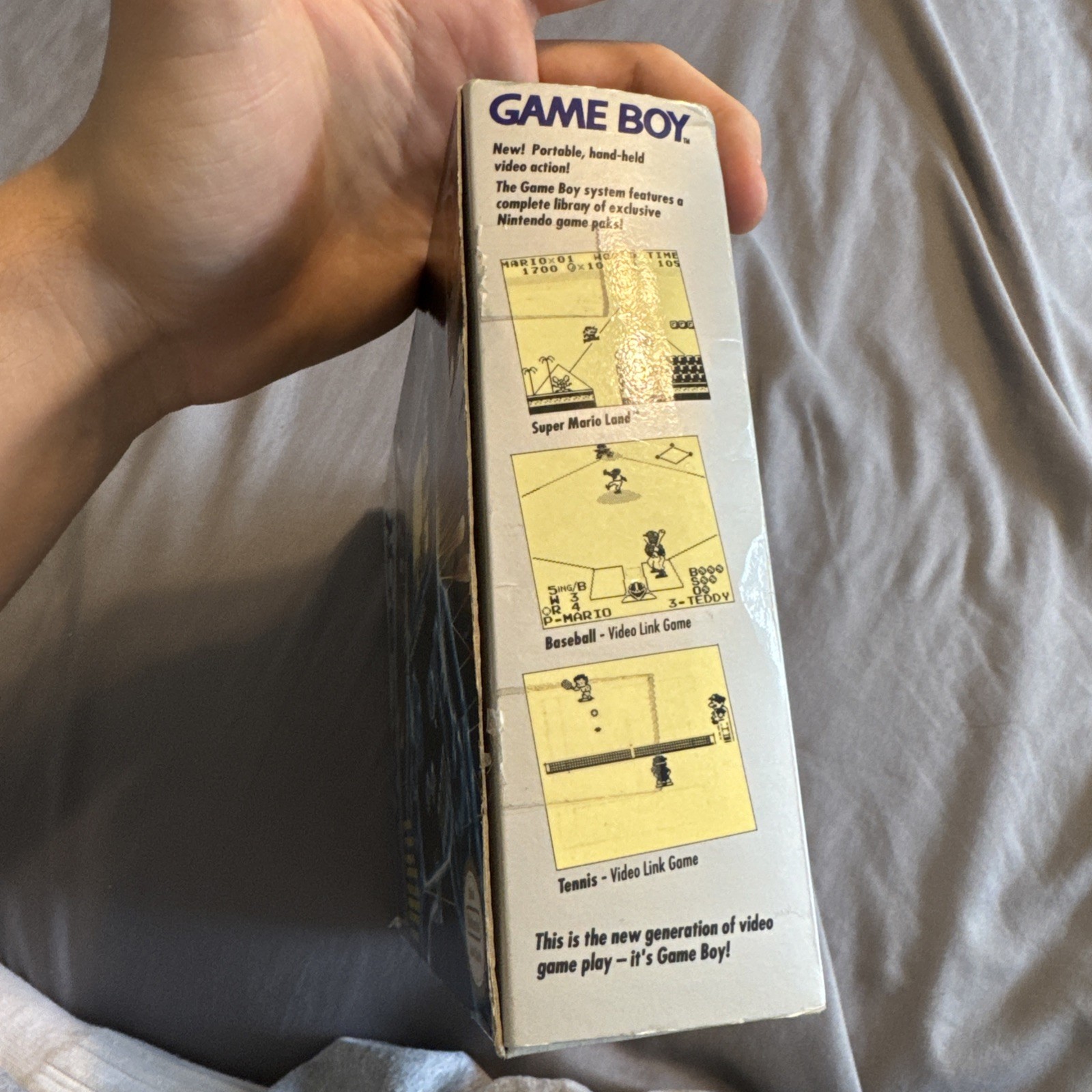 Nintendo Game Boy Open Box – Console, Headphones, Cable, Manuals (NO TETRIS)