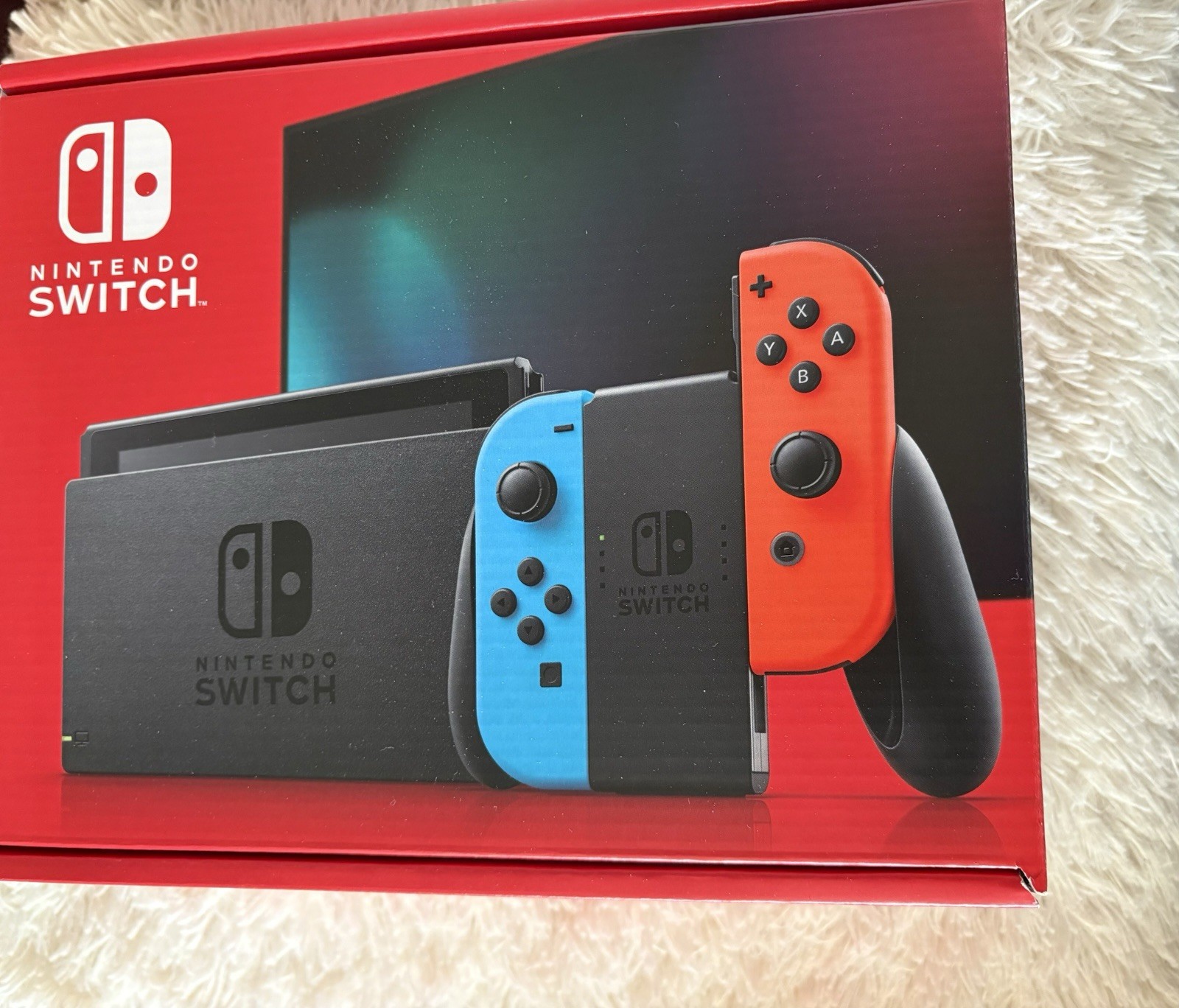 Nintendo Switch Console Neon Blue & Red Joy-Con Wi-Fi HDMI USB-C