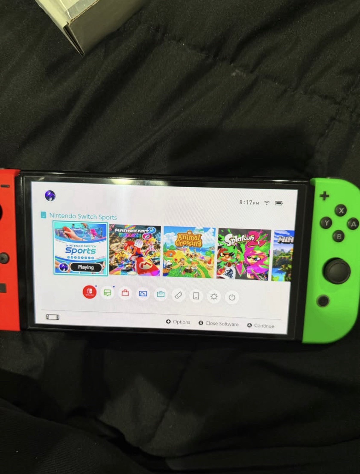 Nintendo Switch OLED White 64GB Console Bundle w/ Box Joy-Cons Mario Kart 8