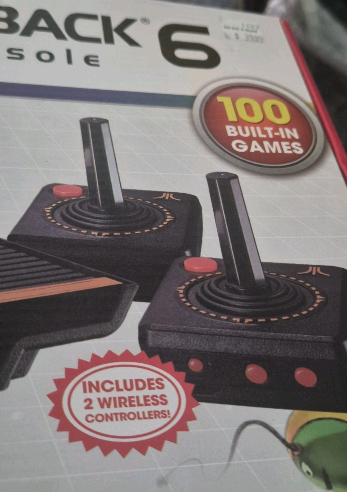 ATARI FLASHBACK 6 CLASSIC GAME CONSOLE 100 BUILT-IN GAMES. WIRELESS! USED 1 TIME