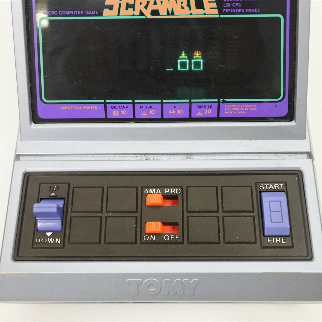 LCD SCRAMBLE Boxed Handheld Console Game Watch TOMY LSI Tested JAPAN Ref 1412