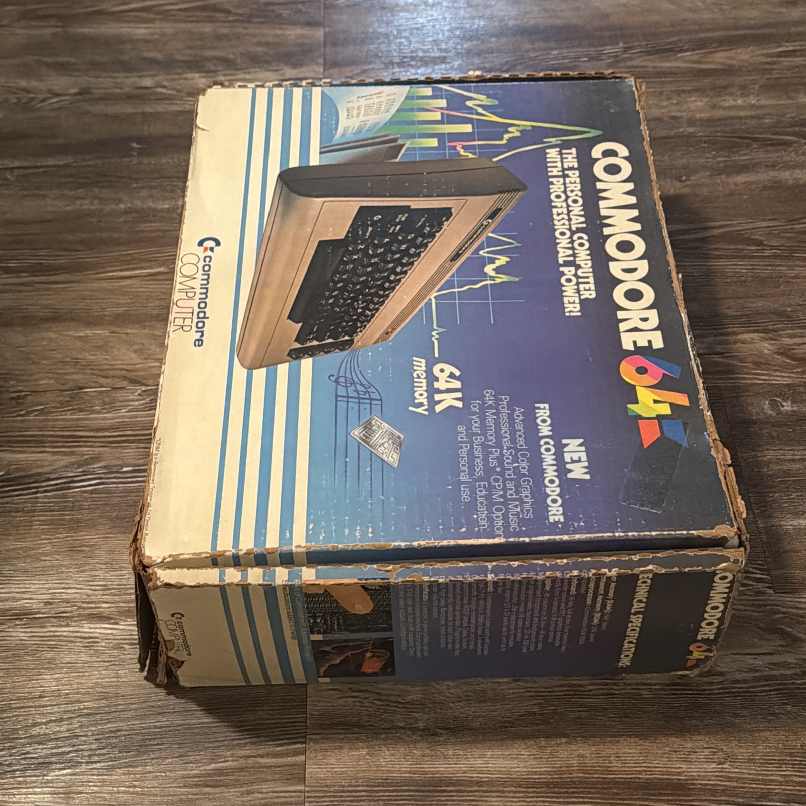 Commodore 64 Retro Computer With Command Overlay Strip PSU & Registration