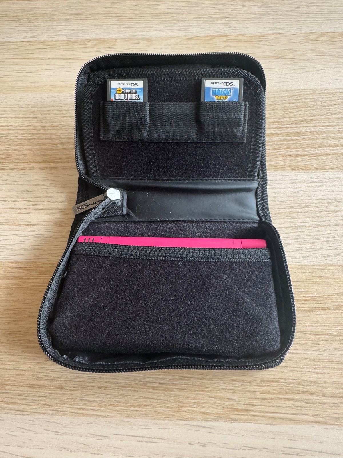 Nintendo DSi Console Pink Bundle – Case, Charger, Stylus + 2 Games -Mario/Tetris