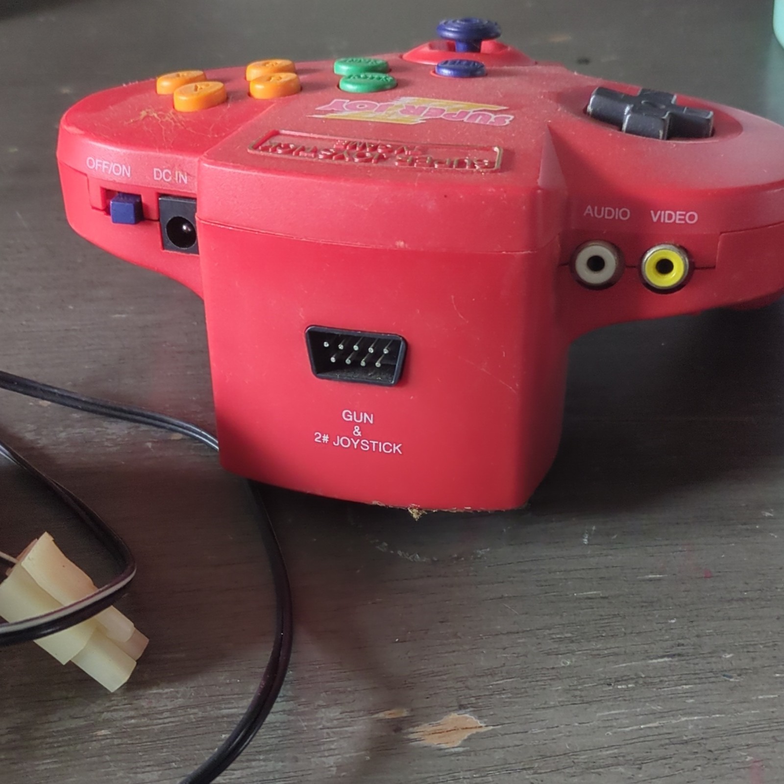 Super Joy TV Game Plug-and-Play Console Red Built-in Games Composite RCA