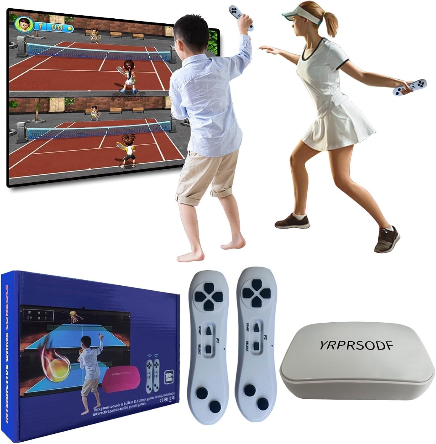 Plug & Play TV Game Console for Kids & Adults – 100 Interactive Games