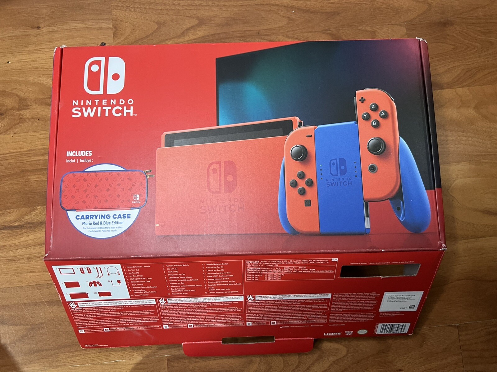 Nintendo Switch HAC-001(-01) Mario Red & Blue Edition – 32GB