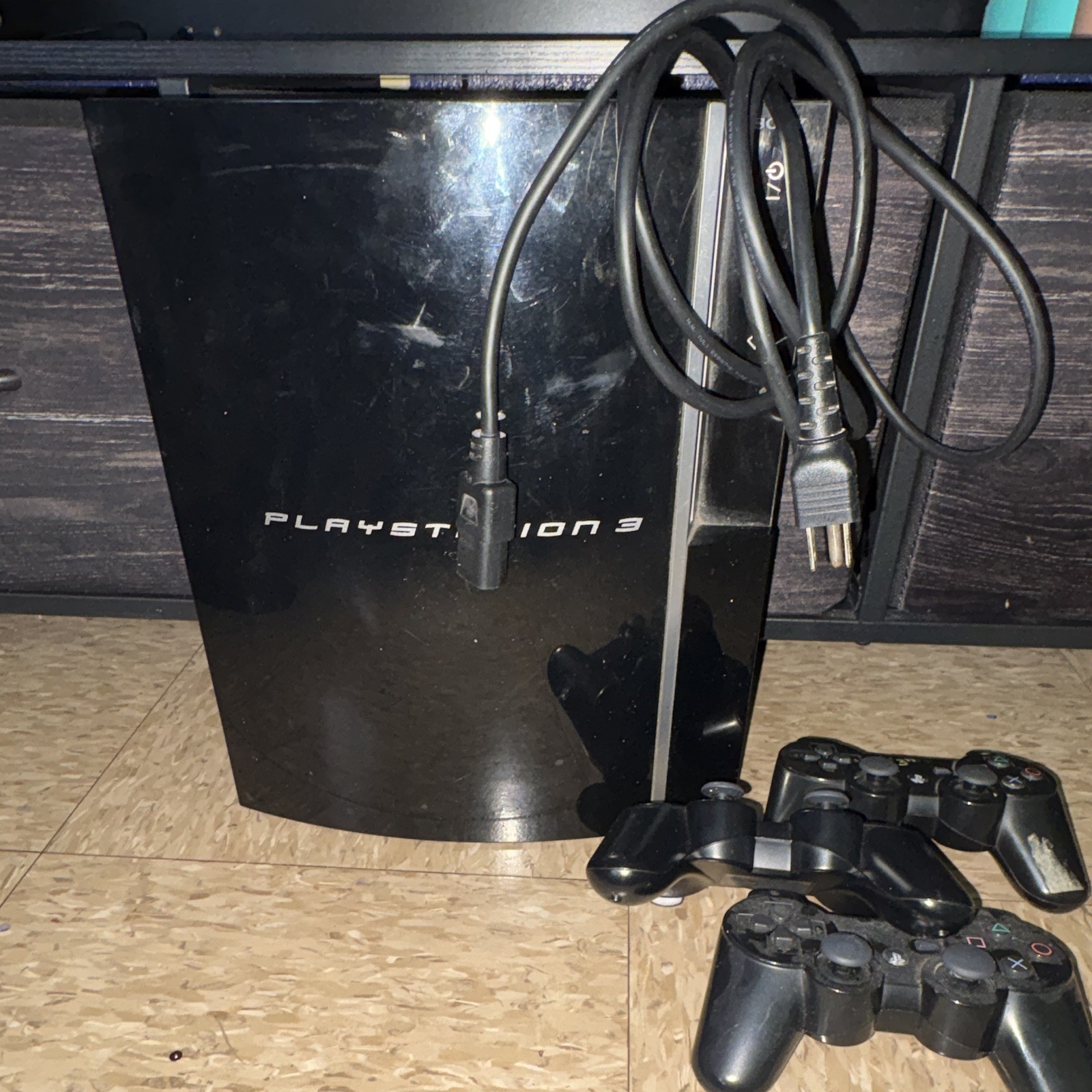 Sony PlayStation 3 PS3 CECHG01 60GB Black Console + 3 Controllers