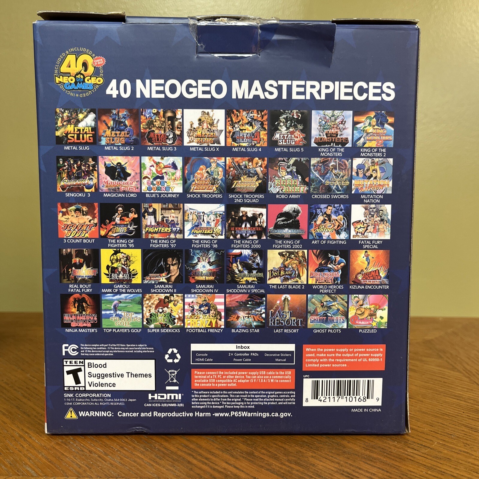 NeoGeo Mini Pro-Gear Spec 2 Player Pack NA Version SNK 40th Anniv. (40 Games)NEW