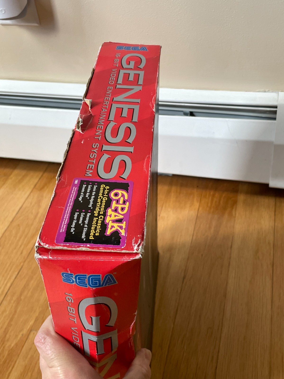 SEGA GENESIS MODEL 2 CONSOLE IN BOX WITH 6-PAK GAME & MANUALS UNTESTED READ