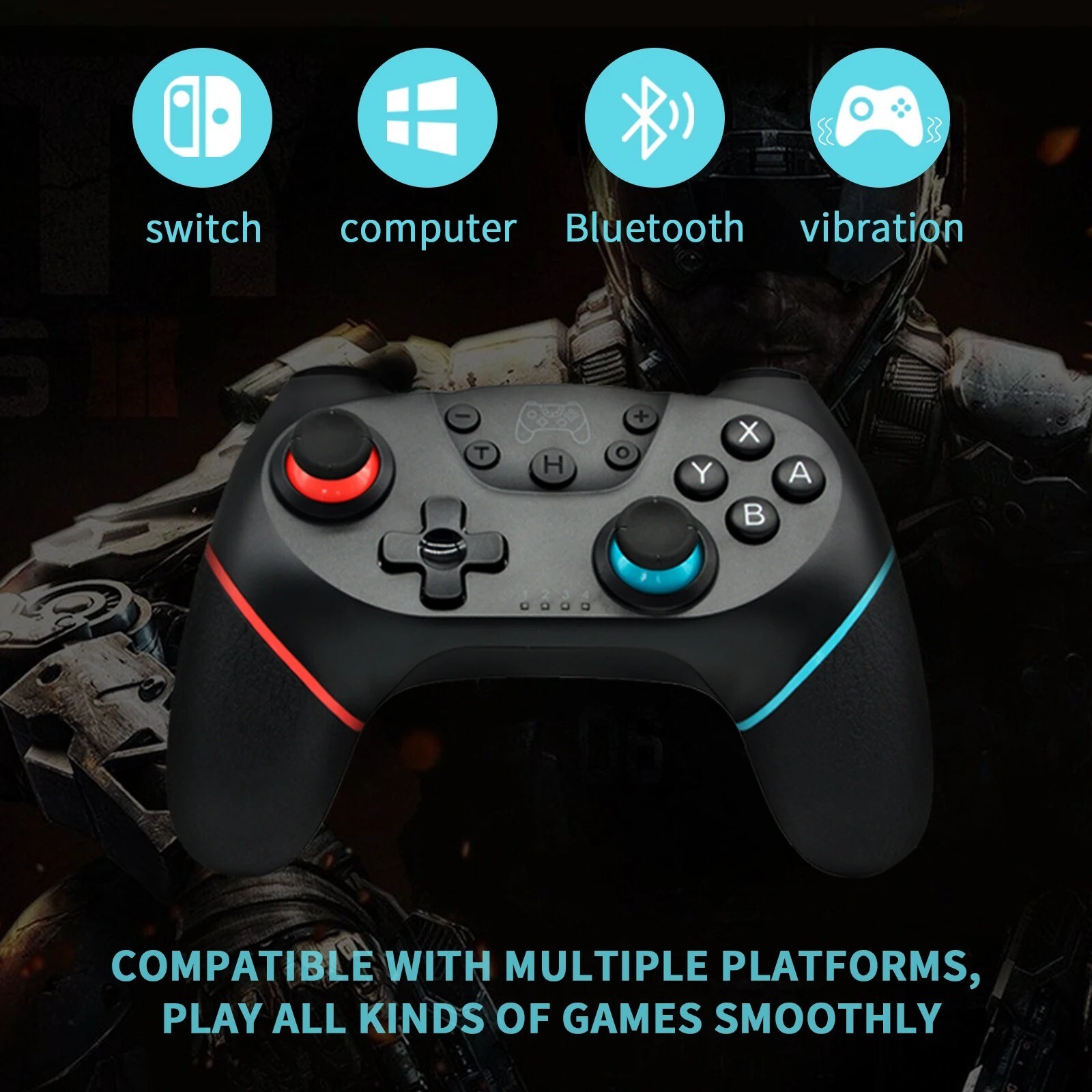 BROODIO Compatible Nintendo Switch Controller Wireless Bluetooth