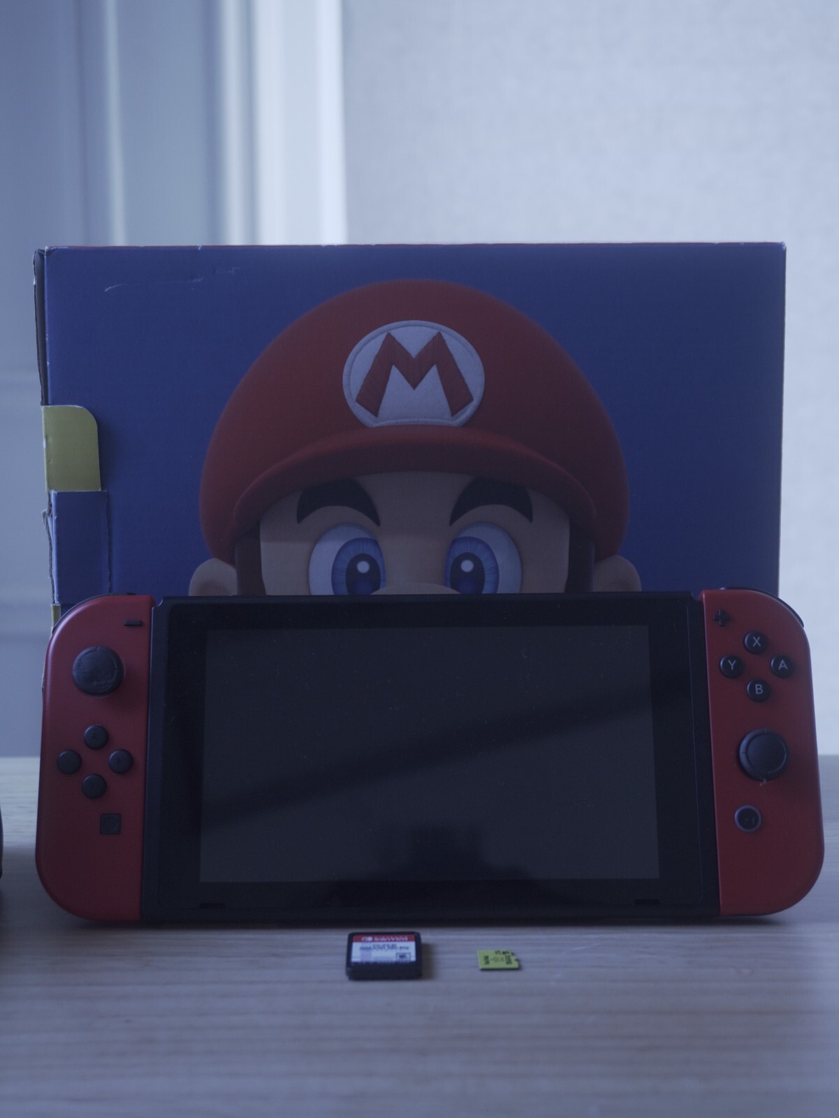 Nintendo Switch – Mario Red 32GB Console | 256gb MicroSD + Smash Ultimate