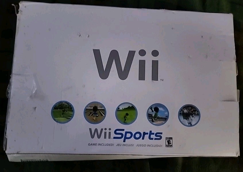 Nintendo Wii Sports White Home Console With Box & Manuals