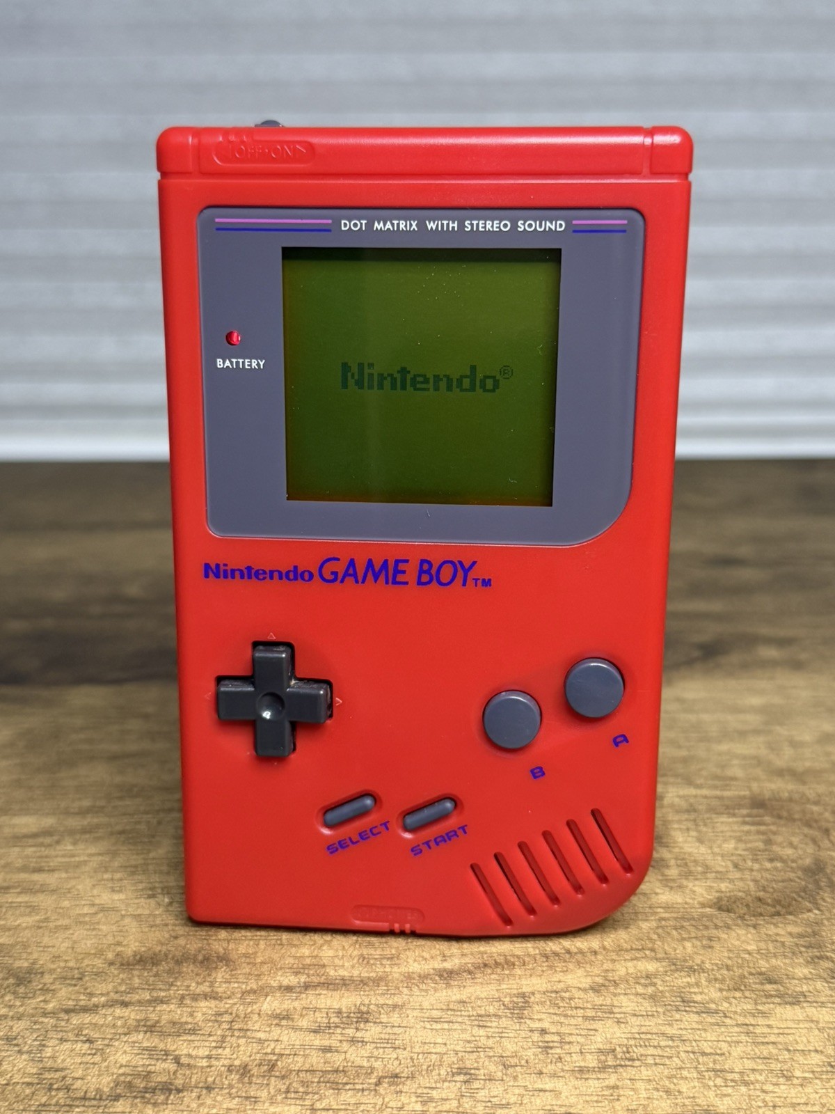 Original Nintendo Gameboy Console System Custom Red & Dr Mario! Great Condition!