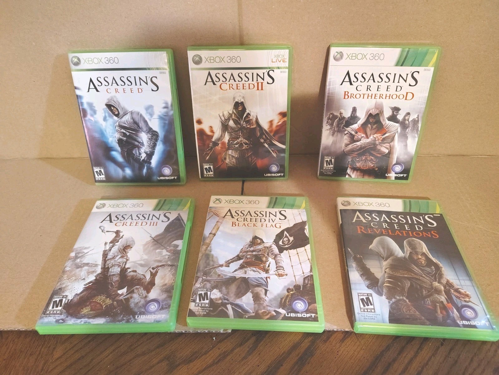Microsoft Xbox 360 Console With 6 Assassin’s Creed Games Bundle Tv Not Included