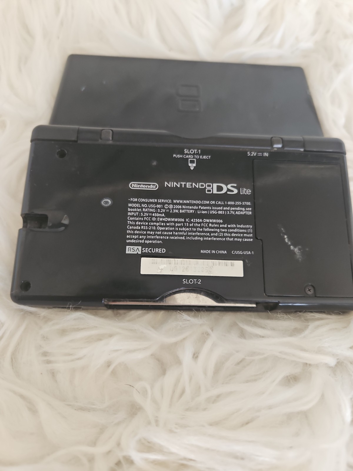 Nintendo DS Lite Black Handheld Console
