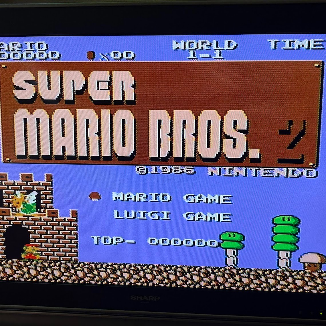 Sharp Twin Famicom AN-505BK Super Mario Bros 123 The Original Mario Experience
