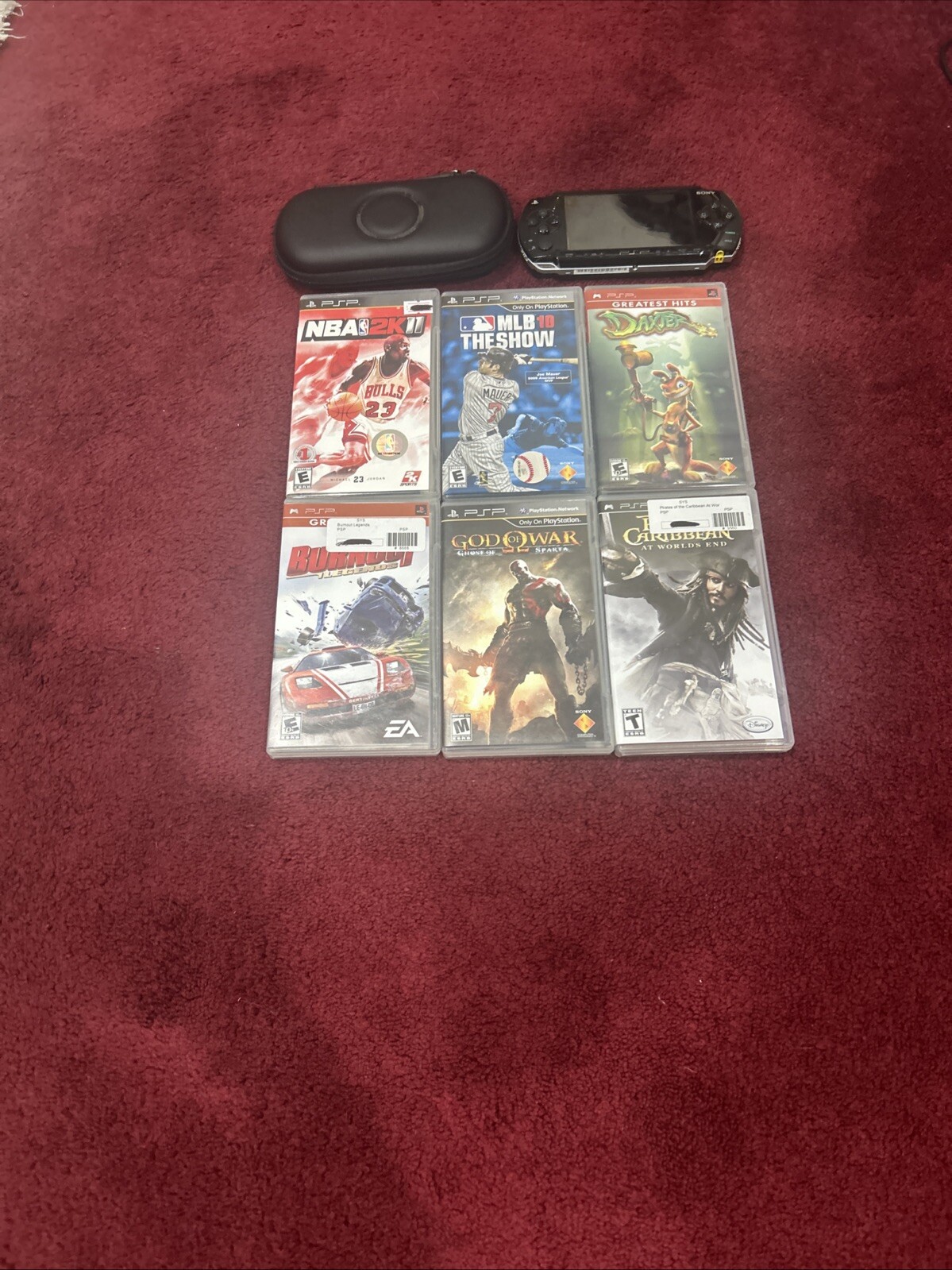 6 Games And PSP. FREE CASE ALSO INCLUDED