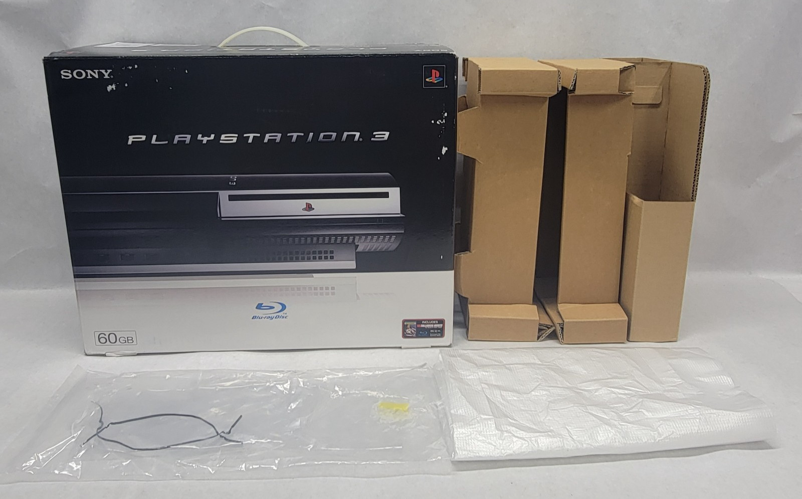 PS3 Fat CECHA01 60GB Backwards Compatible BOX, PACKING & CARDBOARD INSERTS ONLY