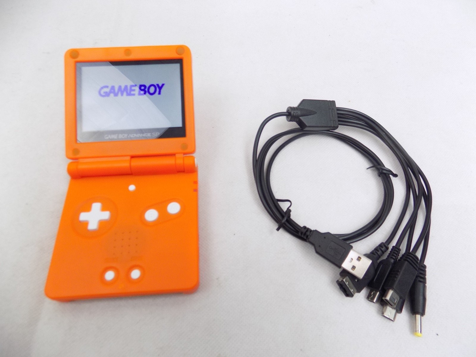 Nintendo Gameboy Game Boy SP IPS Screen One Piece Themed Handheld Console + C…
