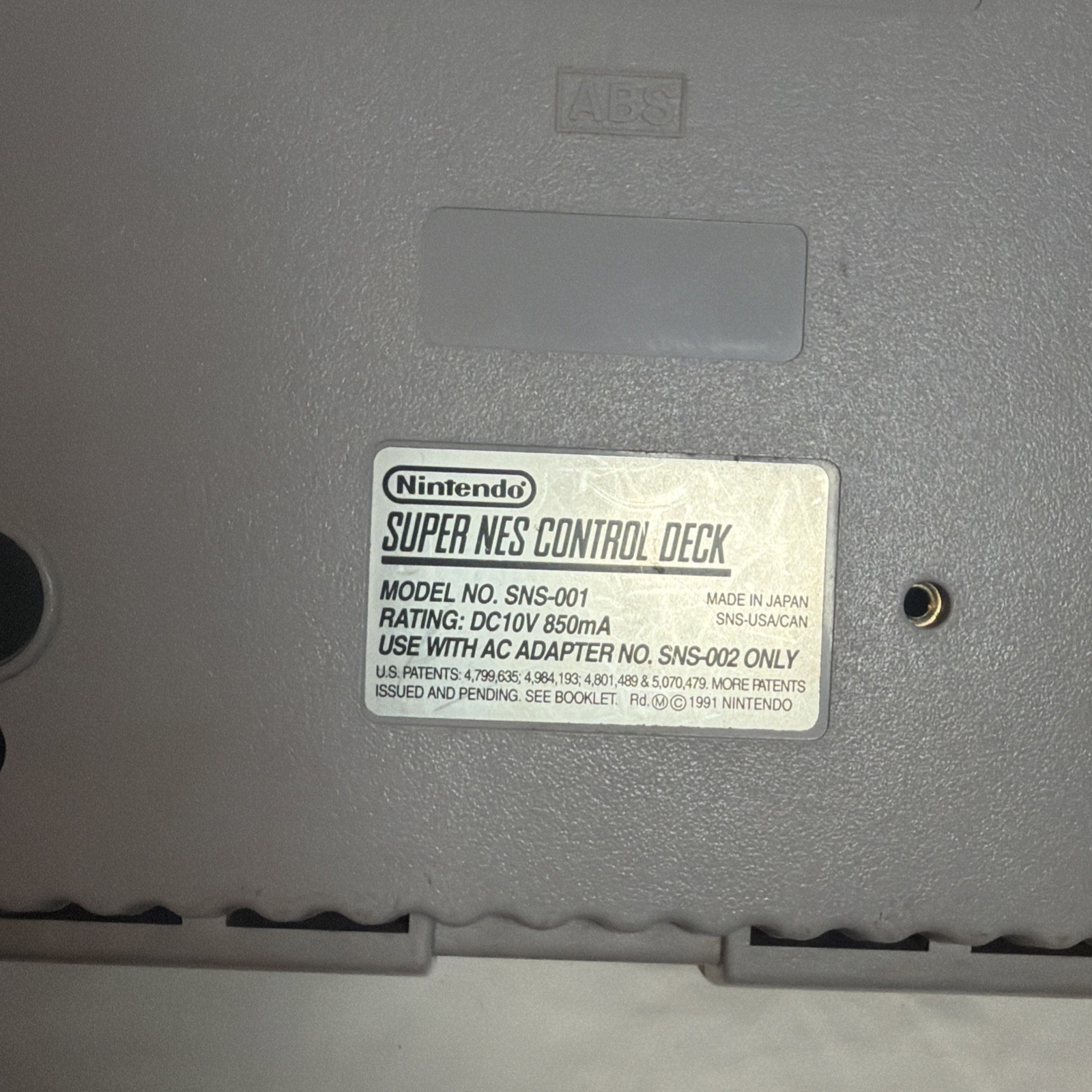 Super Nintendo (SNES) Console Only