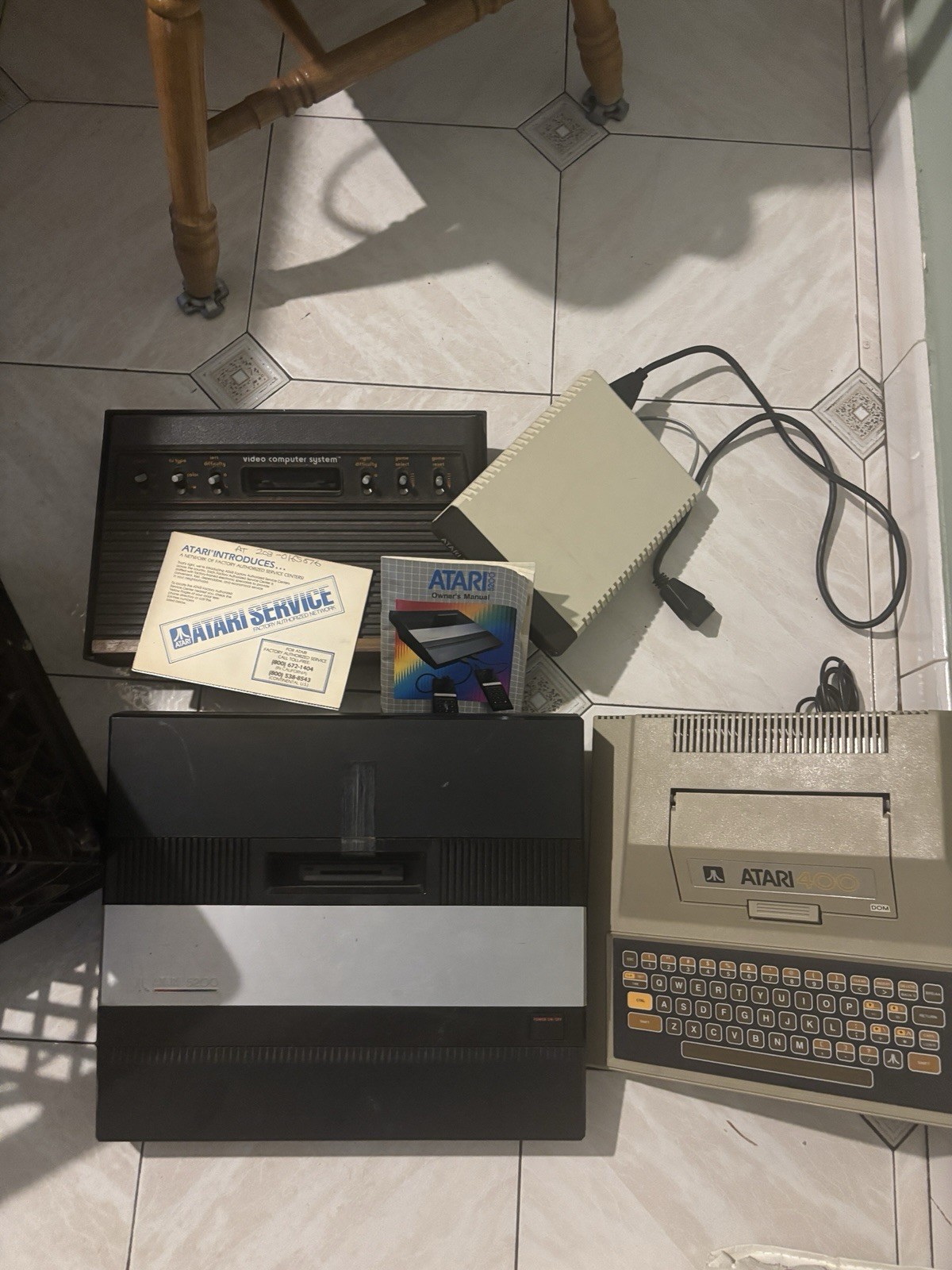 Atari 1030 5200 400 Cx-2600 Consoles Untested Has Cords