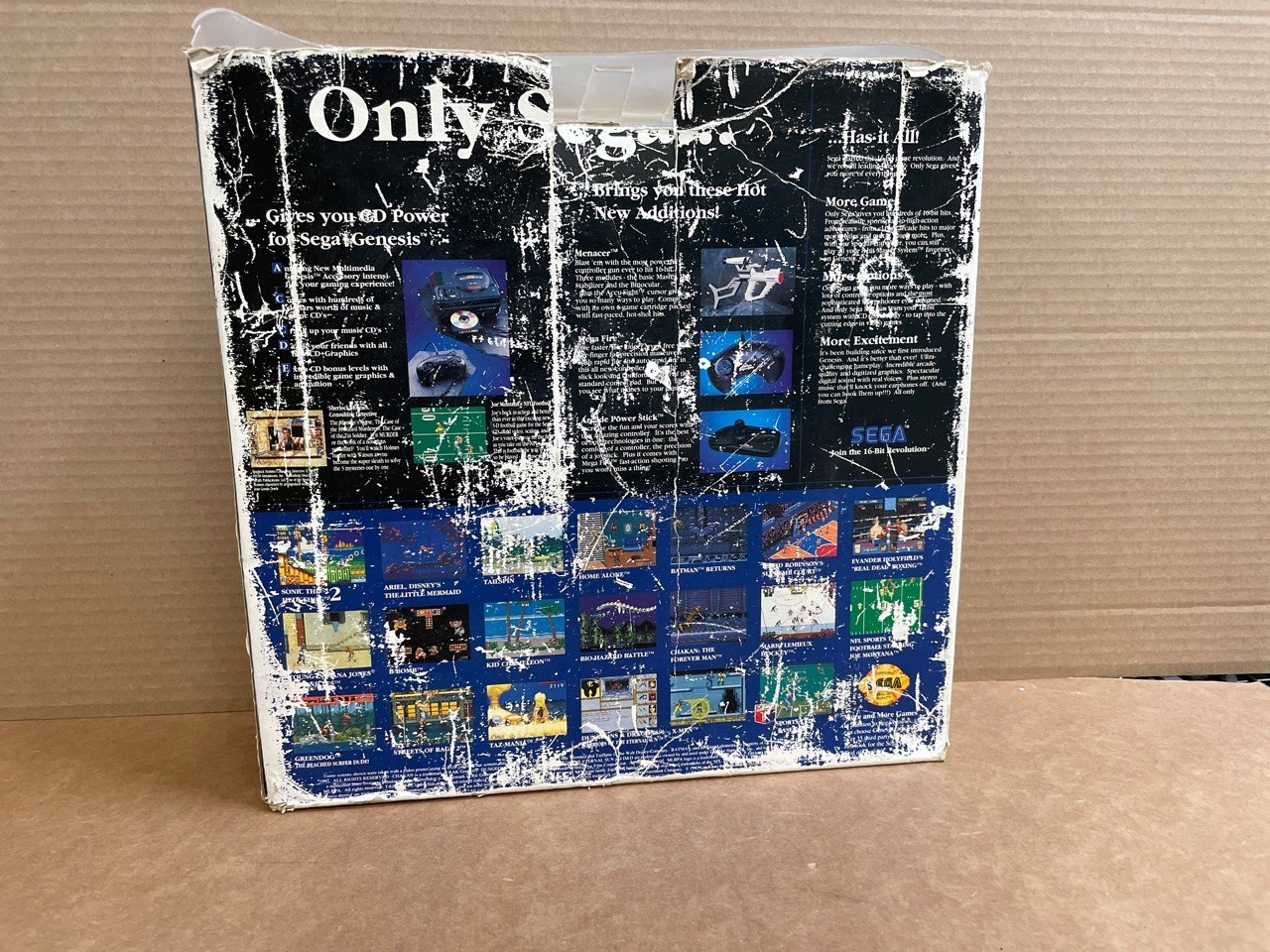 Original SEGA GENESIS Console 1601 – Video Game System 1st model – Original Box