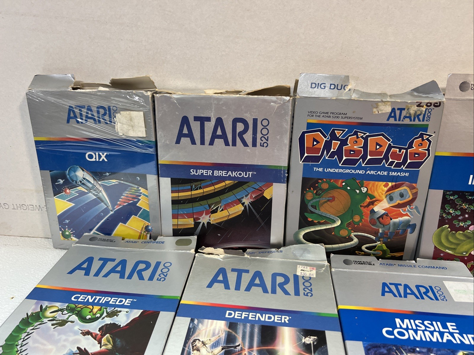 VINTAGE ATARI 5200 CONSOLE AND 9 GAMES TESTED WORKING
