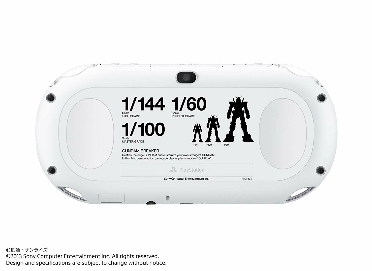 SONY PS Vita Console Starter Pack System Gundam Breaker White Limited FW 2.61