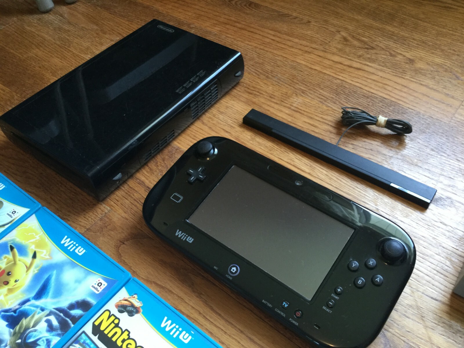 READ LISTING! Nintendo Wii U Deluxe 32GB Black System Console+CHOOSE 1 GAME USA