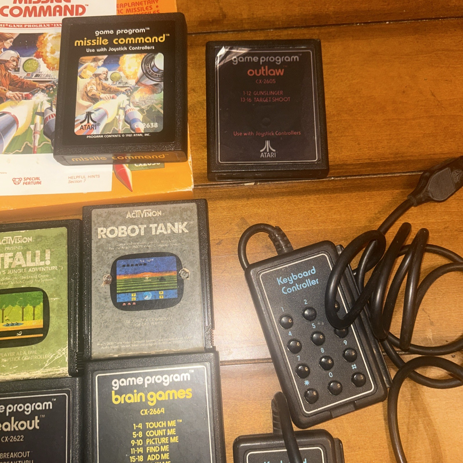 Atari CX-2600 Heavy Sixer Video Console Sunnyvale USA Games & Controllers Tested