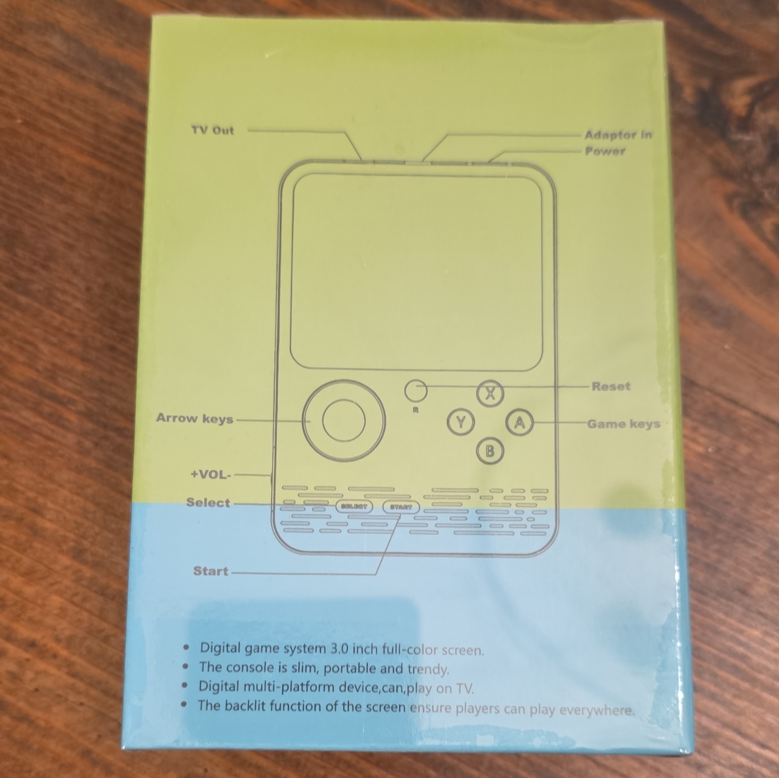 G5 Handheld Game System w/ Backlit Display, TV Out – Green/Blue