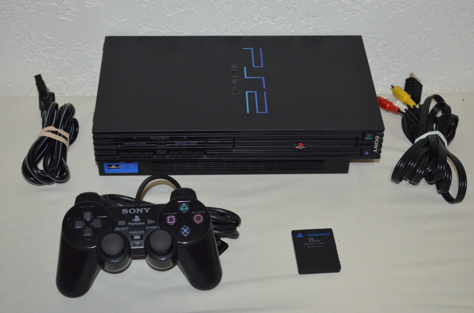 Sony PS2 PlayStation 2 SCPH-30001 R Console Bundle 2 Controllers Memory Card OEM