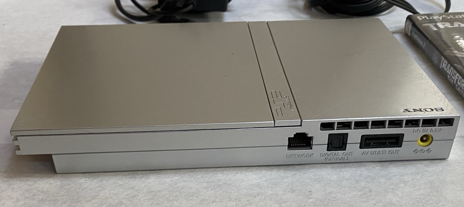 PS2 Sony PlayStation 2 Slim Console SCPH-79001 Bundle Silver Tested Working