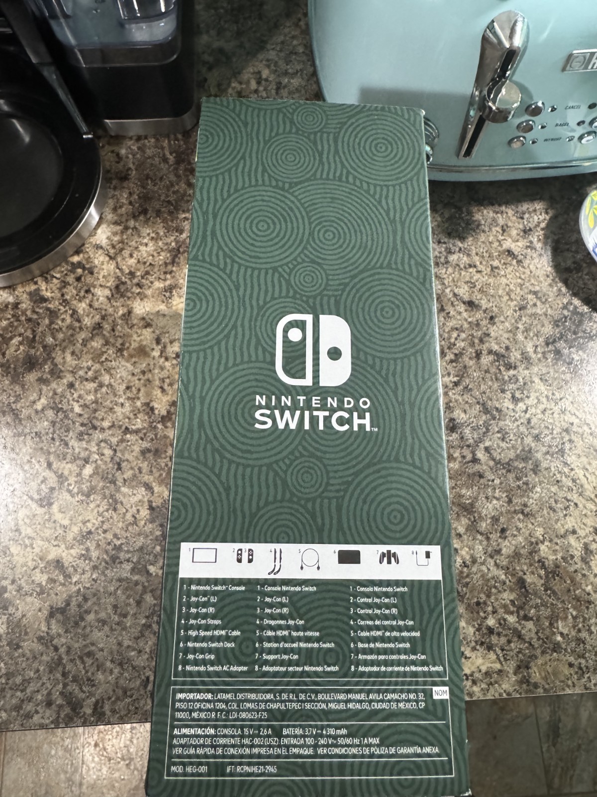 Nintendo Switch OLED Special Edition 64GB White/Gold/Green HDMI LAN Dock