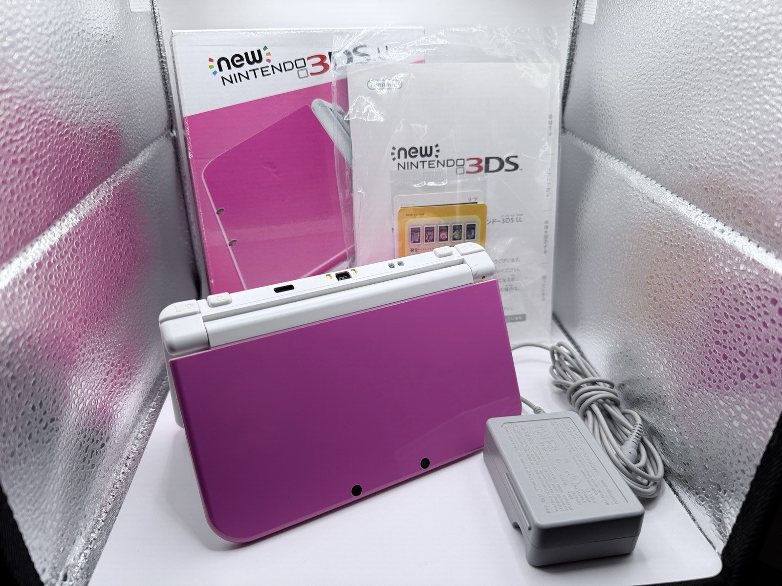 Nintendo new Nintendo 3DS XL LL Pink White Handheld System NTSC-J