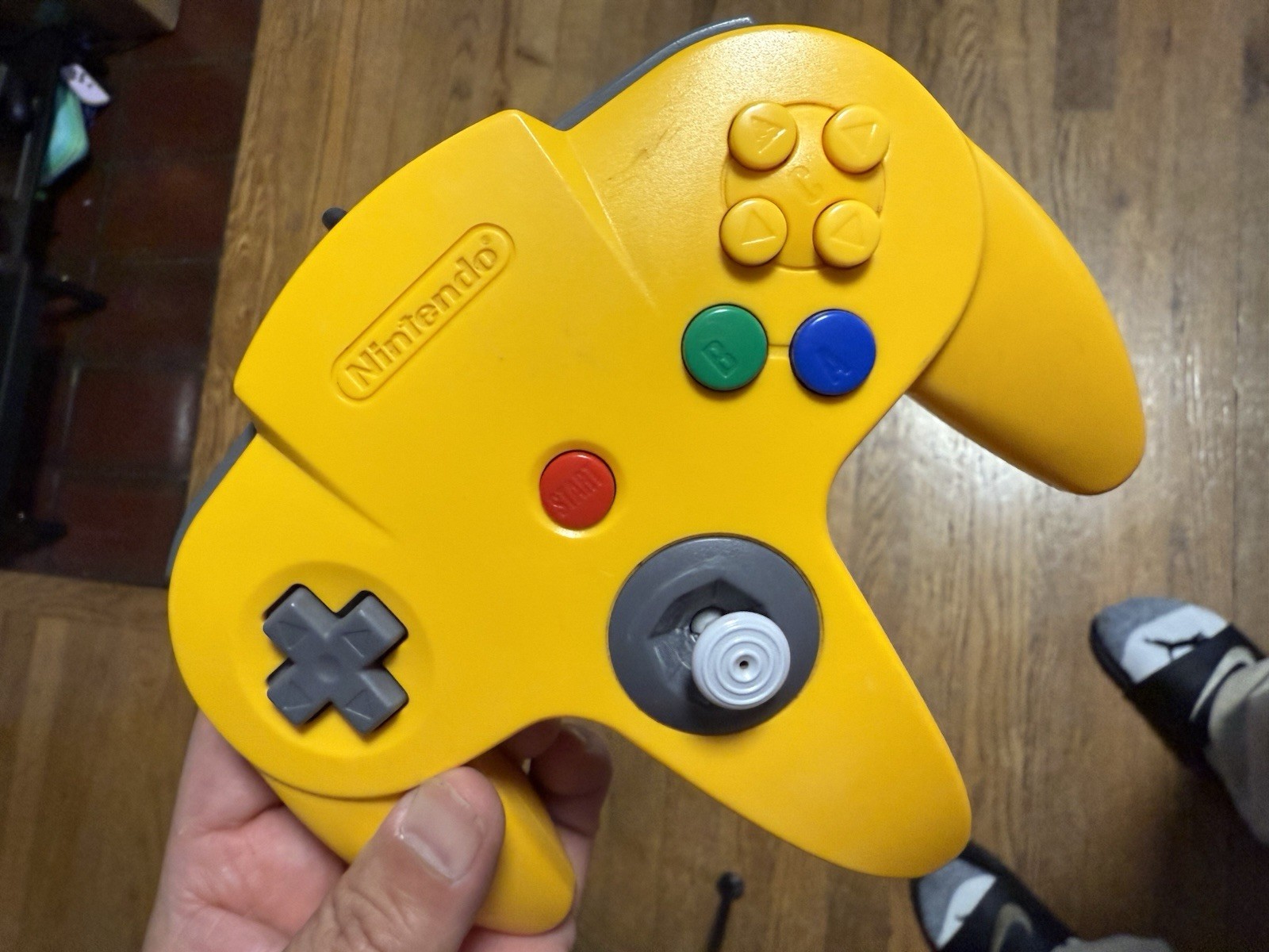 Nintendo 64 Yellow Controller And A Bug’s Life Game, Controller Has Broken Joy S