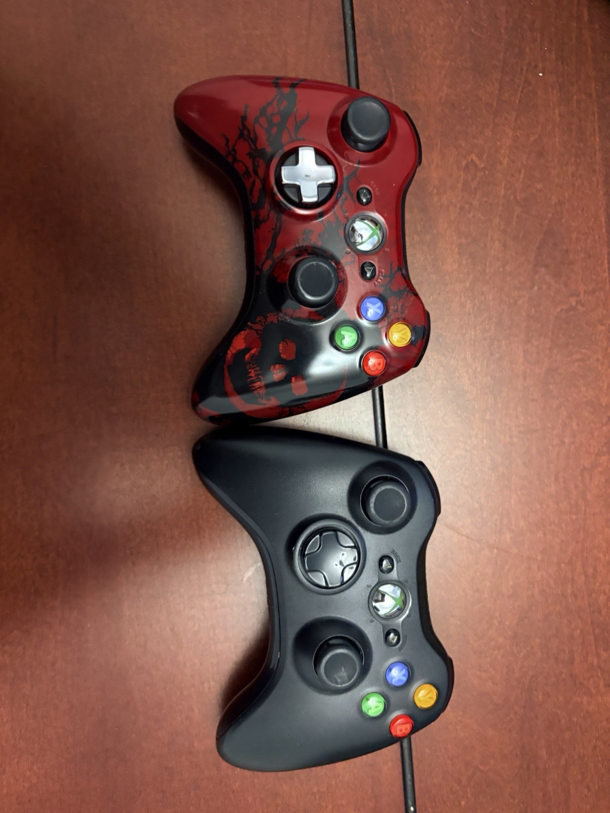 Microsoft Xbox 360 Black Console with Kinect, HDMI, and Two Controllers