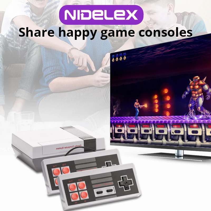 Retro Video Game Console AV Output TV Consoles Built-In 500 Classic Games Dual G
