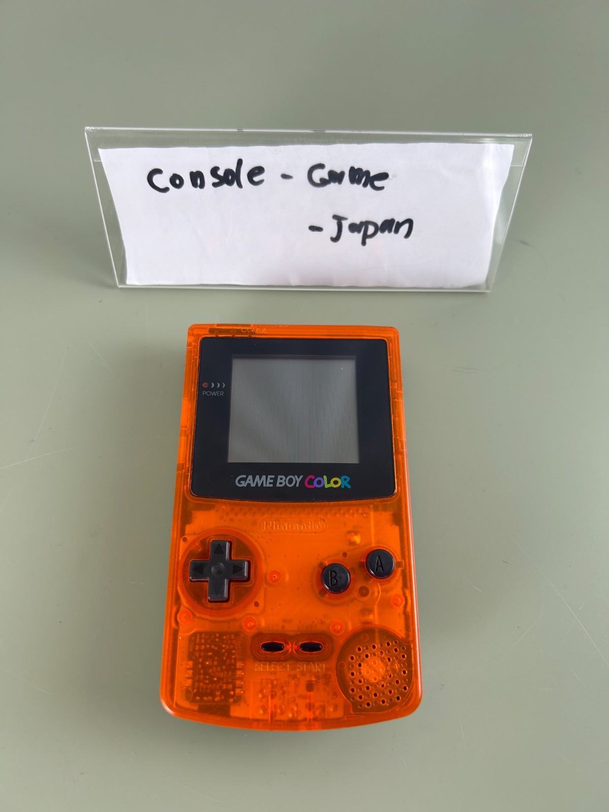 Nintendo Gameboy Color Daiei Hawks Limited Clear Orange Color Model GBC