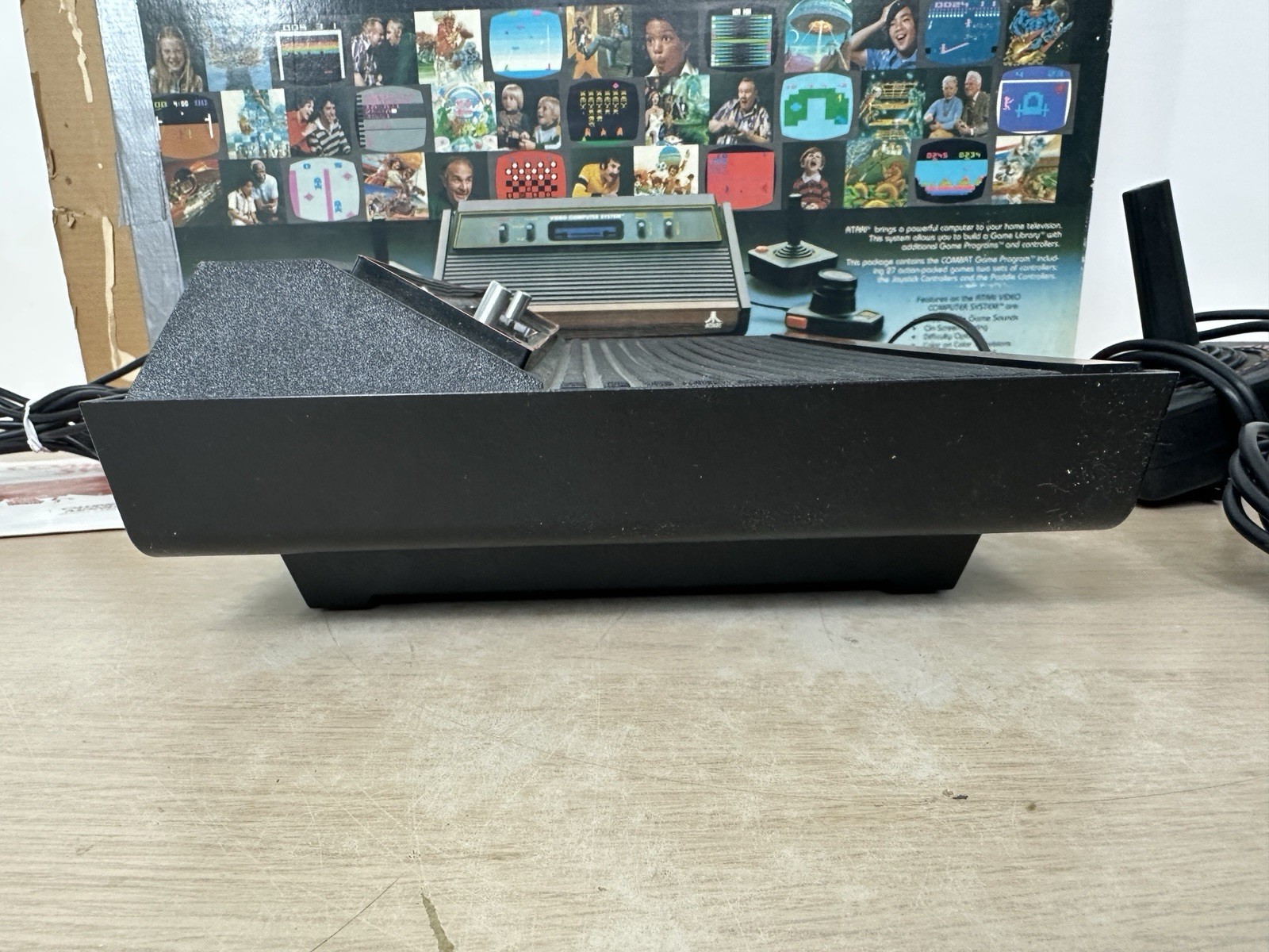 Atari CX-2600 Console in Original In Box w/ Manual, Controllers, Paddles – WORKS