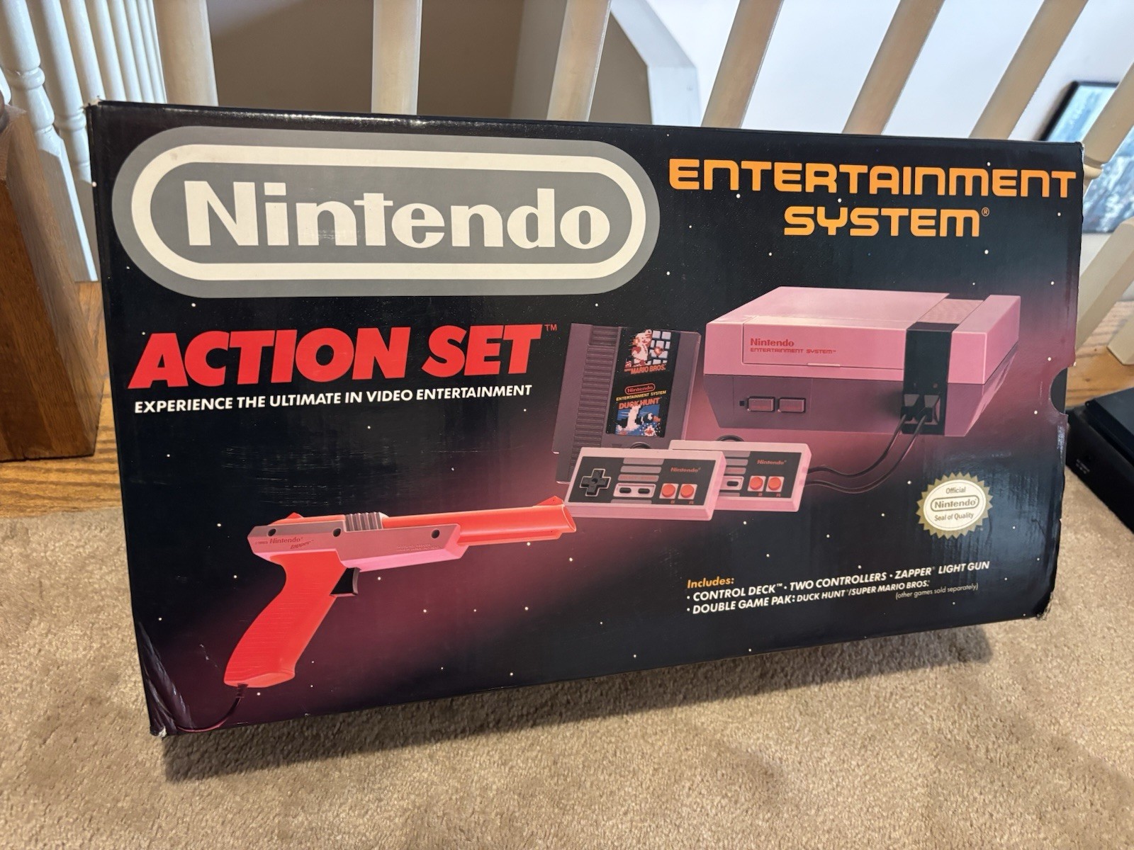 NES Action Set Complete-in-Box Super Mario Bros/Duck Hunt Nintendo